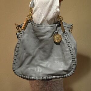 Vince Camuto Light Gray Leather Bag